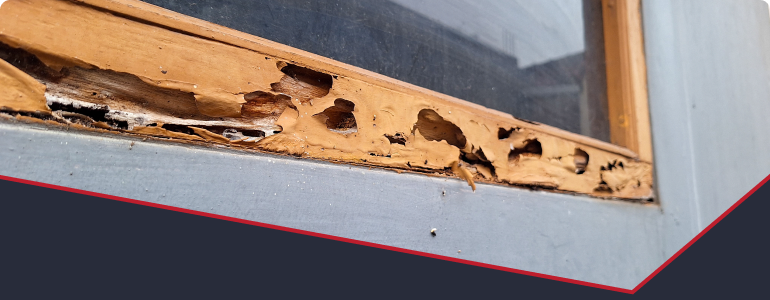 Timber damaged by termites
