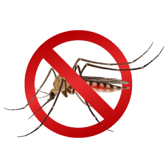mosquito with prohibited symbol on top - bugfree pest control