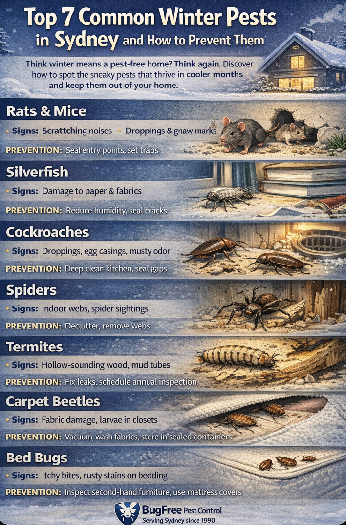 Top 7 Common Winter Pests in Sydney and How to Prevent Them | BugFree ...